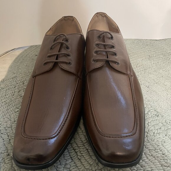 Majestic Collection Chocolate Lace Up Dress Shoes Size 13 M New - Picture 3 of 6